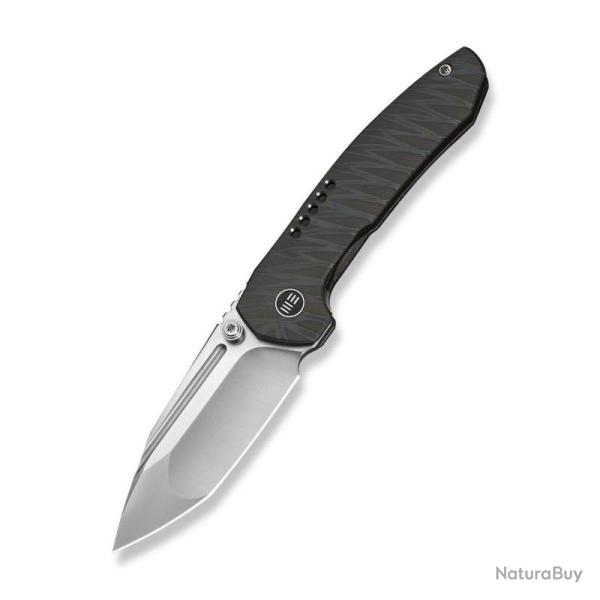 Couteau We Knife Micro Trogon Lame Acier M390 Manche Titane Flamm� Frame Lock WE240433