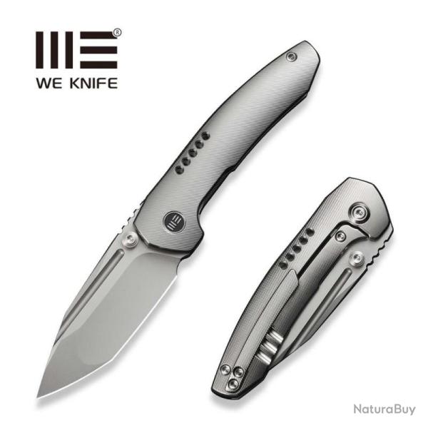 Couteau We Knife Micro Trogon Lame Acier M390 Manche Titane Satin Frame Lock WE240432