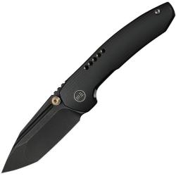 Couteau We Knife Micro Trogon Lame Acier M390 Manche Titane Noir Frame Lock WE240431