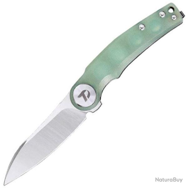 Couteau Dreamtech Lame Acier D2 Drop Point Manche G10 Jade Liner Lock DTK3618GJ