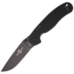 Couteau Pliant Ontario RAT IA BP Ouverture Assist&eacute;e Lame AUS-8 Manche G10 Noir Fabrication Taiwan