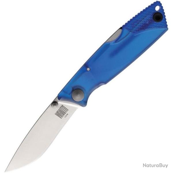 Couteau Pliant Ontario Lockback Ice Lame Acier 1.4116 Manche Plastique Bleu Fabrication Taiwan