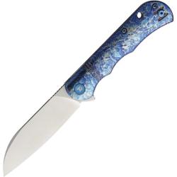 Couteau Dreamtech Liner Lock Lame Acier 14C28N Sheepsfoot Manche Titane DTK4453LF