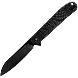 Couteau Dreamtech Frame Lock Lame Acier VG-10 Manche Titane Noir Stonewash DTK4370VB