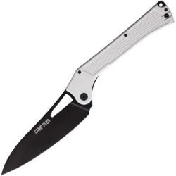 Couteau Pliant Ontario Camp Plus EDC Linerlock Lame Cleaver Manche Nylon Blanc ON4325WHTC