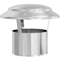 Housse pluie chemin&eacute;e acier inoxydable argent&eacute; 25x25x20 cm r&eacute;sistante eau