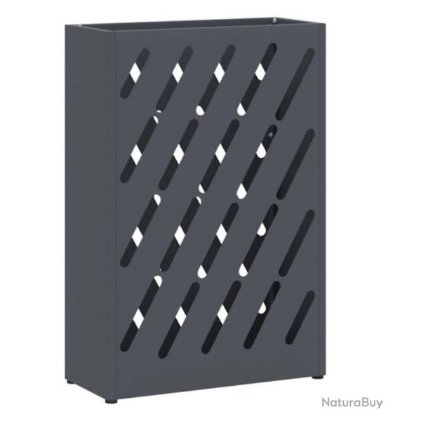 Porte parapluies acier anthracite 28x12x41 cm robuste d�coratif