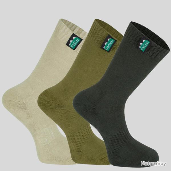 Pack chaussettes mi-mollet en coton - Olive multi - Ridgeline of New Zealand - 36/38 / Multicolore
