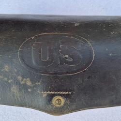 cartouchiere US de cavalerie pour munition de 50 ou plus. Complete d'origine guerre de secession