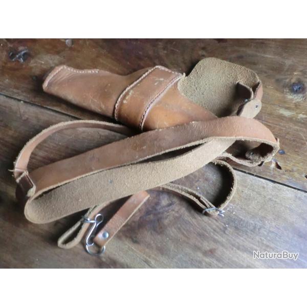 etui holster d'�paule cuir fauve