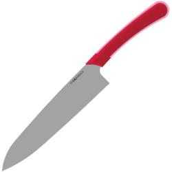 Couteau de Cuisine Ontario Chromatics Chef's Knife Lame Acier 440A Manche Rouge Made in USA ON3540