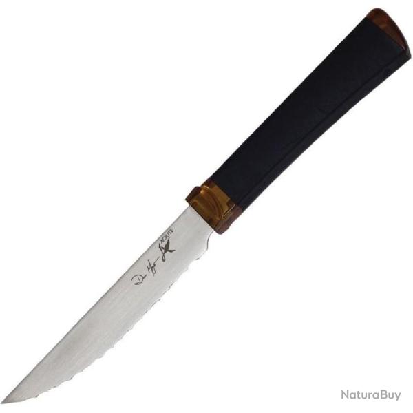 Couteau Fixe Ontario Agilite Steak Knife Lame Acier 14C28N Manche Ultem Kraton ON2555