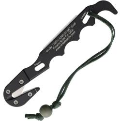 Coupe-Sangle Ontario Model 2 Strap Cutter Lame Inox Manche Aluminium Noir Made in USA ON1414