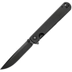 Couteau Dreamtech Frame Lock Lame Acier D2 Drop Point Manche Ti Black DTK4199TB