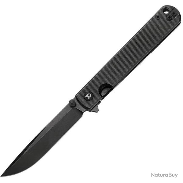 Couteau Dreamtech Frame Lock Lame Acier D2 Drop Point Manche Ti Black DTK4199TB