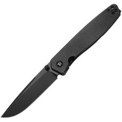 Couteau Dreamtech Frame Lock Lame Acier D2 Drop Point Manche Ti Black DTK4194TB