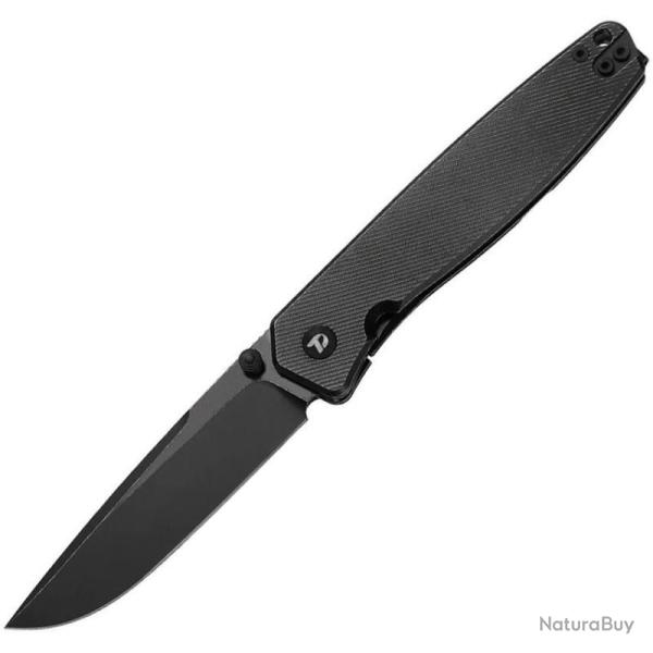 Couteau Dreamtech Frame Lock Lame Acier D2 Drop Point Manche Ti Black DTK4194TB