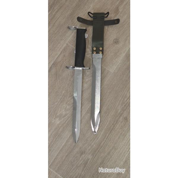 RARE baionnette FAMAS neuf DE CEREMONIE Chrome vendu par poudrenoirepro