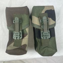 Lot 2 poches chargeur famas FELIN arm&eacute;e fran&ccedil;aise camouflage cce 2004 EDC ou airsoft