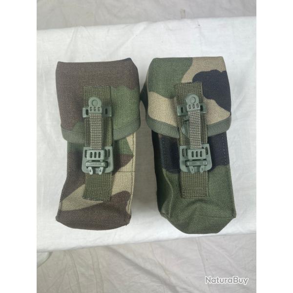 Lot 2 poches chargeur famas FELIN arm�e fran�aise camouflage cce 2004 EDC ou airsoft