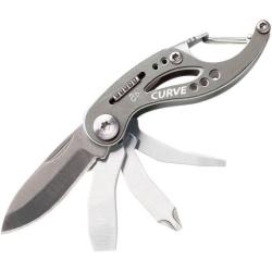 Multi-Outil Gerber Curve Mini Tool Lame Acier Inoxydable Manche Aluminium Gris G0206