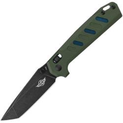 Couteau Oknife Rubato Rail Lock Lame 154CM Drop Point Manche G10 Noir et OD Vert OKNRUBATOODG