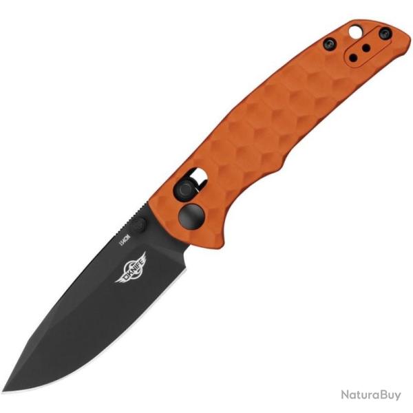Couteau Oknife Rubato 3 Rail Lock Lame 154CM Drop Point Manche Aluminium OD Vert OKNRUBATO3OG