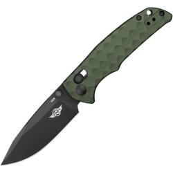 Couteau Oknife Rubato 3 Rail Lock Lame 154CM Drop Point Manche Aluminium OAL OD Vert OKNRUBATO3ODG