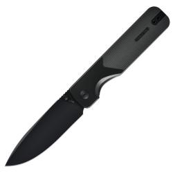 Couteau Oknife Duron Frame Lock Lame Nitro-V Drop Point Manche Aluminium OAL Gris Furtif OKNDURONSG