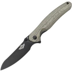 Couteau Oknife Drever Liner Lock Lame N690 Manche Micarta OD Vert OKNDREVERODGMH