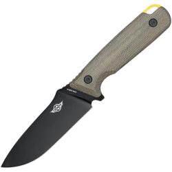 Couteau Fixe Oknife Fortitude 2 Lame CPM S35VN Manche Micarta G10 &Eacute;tui Cuir OKNFORTITUDE2