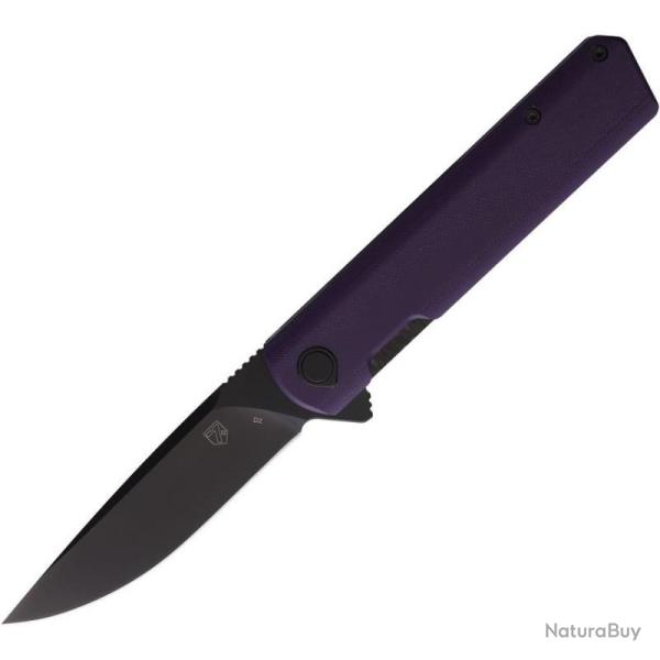 Couteau Se7en Plus Hera Lame Acier D2 Drop Point Manche G10 Violet Liner Lock SPL240506PR