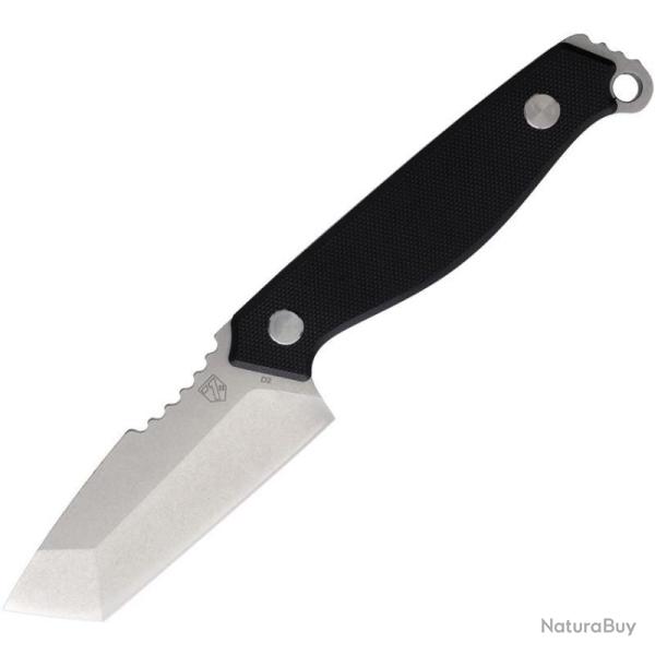 Couteau Fixe Se7en Plus Raptor Lame Acier D2 Tanto Manche G10 Noir �tui Kydex SPL240503BKS