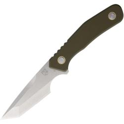 Couteau Fixe Se7en Plus Strider Lame Acier D2 Tanto Manche G10 OD Vert &Eacute;tui Kydex SPL240502ODS