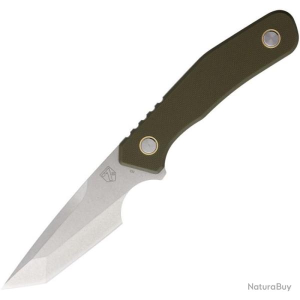Couteau Fixe Se7en Plus Strider Lame Acier D2 Tanto Manche G10 OD Vert �tui Kydex SPL240502ODS