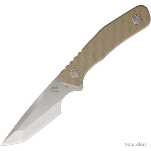 Couteau Fixe Se7en Plus Strider Lame Acier D2 Tanto Manche G10 Flat Dark Earth �tui Kydex