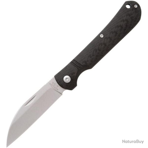 Couteau de Poche Bear & Son Slip Joint CF Lame Acier D2 Manche Fibre de Carbone USA BC484CF