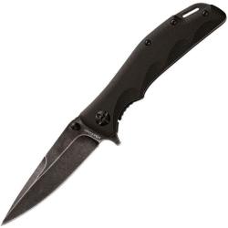Couteau Fox Edge Mandatory Fun Lame Acier 8Cr13MoV Stonewash Manche G10 Noir Frame Lock FE024