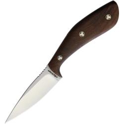 Couteau Fixe Fox Edge Fixed Blade Lame Acier Inox Manche Bois Chicken Wing &Eacute;tui Nylon FE008