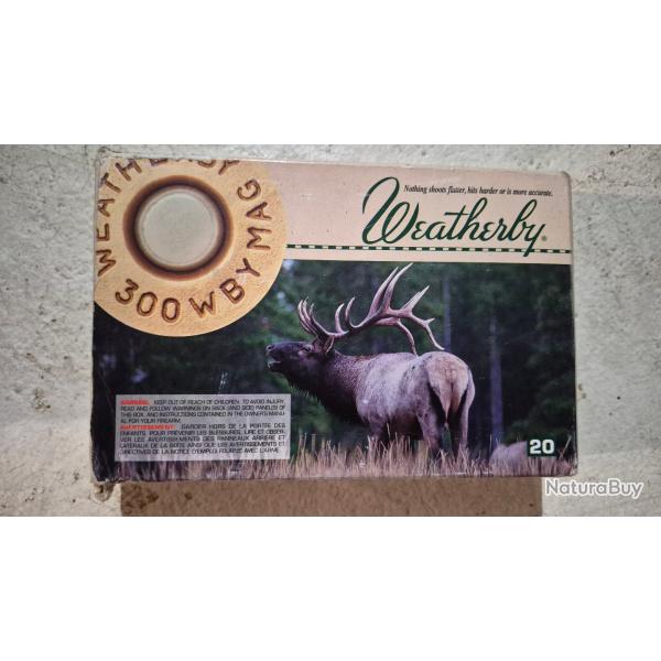 1 boite de 20 cartouches 300 weatherby magnum