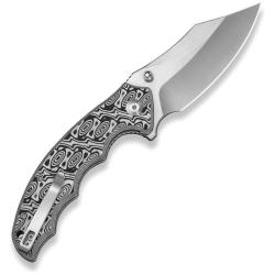 Couteau Civivi Pentad Liner Lock Lame Acier Nitro-V Manche Micarta Vortex Noir Ball Bearing