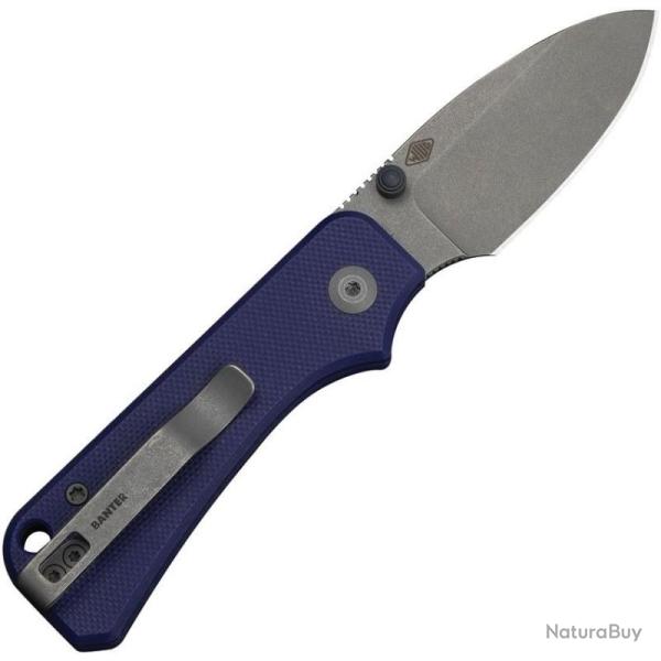 Couteau Civivi Baby Banter Slip Joint Lame Acier Nitro-V Manche G10 Bleu CIVC25066A1