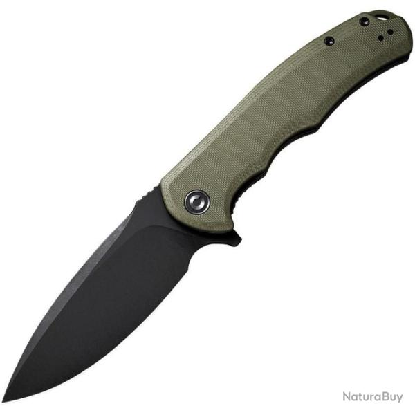 Couteau Civivi Praxis Liner Lock Lame Acier 9Cr18MoV Manche G10 Vert Ball Bearing CIVC803F