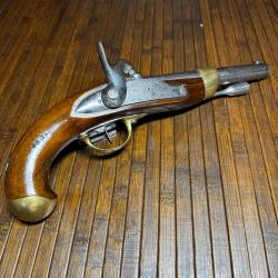 BEAU Pistolet de Marine Mod&egrave;le 1822 T Bis - Mono-Matricule - Mf Royale de Maubeuge - Cat&eacute;gorie D