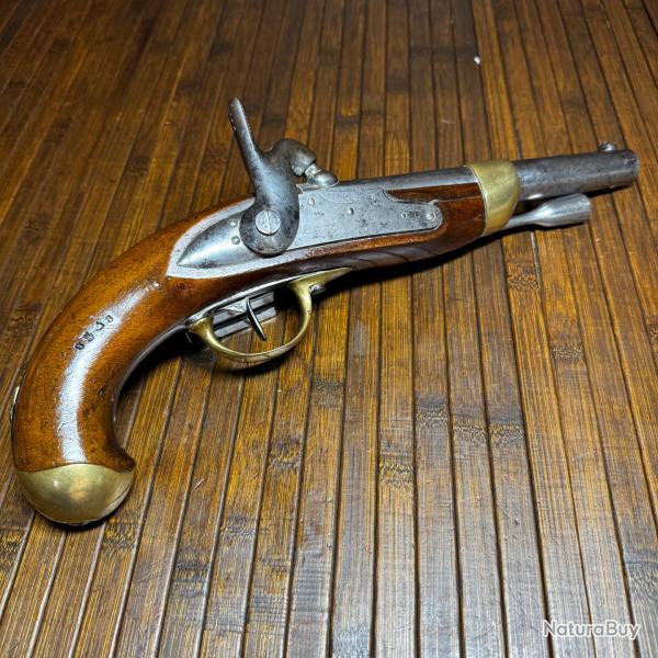BEAU Pistolet de Marine Mod�le 1822 T Bis - Mono-Matricule - Mf Royale de Maubeuge - Cat�gorie D