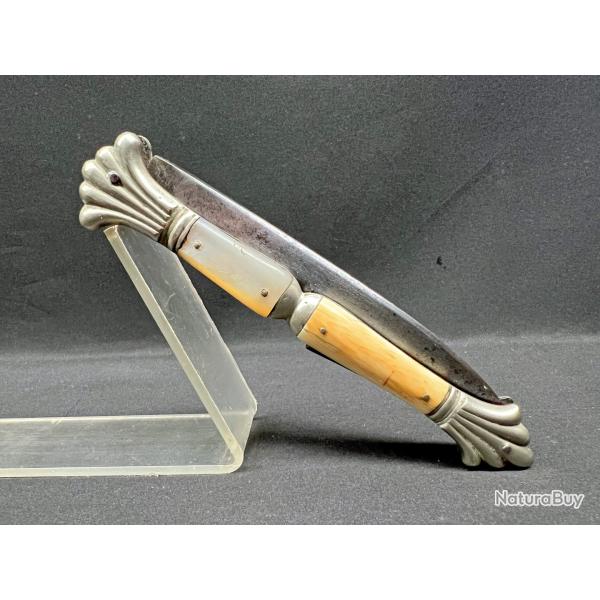 ANCIEN ET MAGNIFIQUE COUTEAU DE CHATELLERAULT NECESSITANT UNE REPARATION, A VOIR
