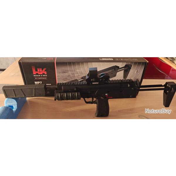Pistolet plomb HK MP7 4.5mm de chez Umarex + Red DOT