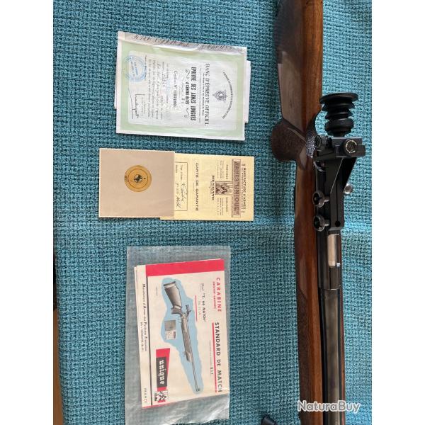 Carabine Unique T66 Match 22 lr Gaucher