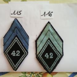 insignes militaire tissus