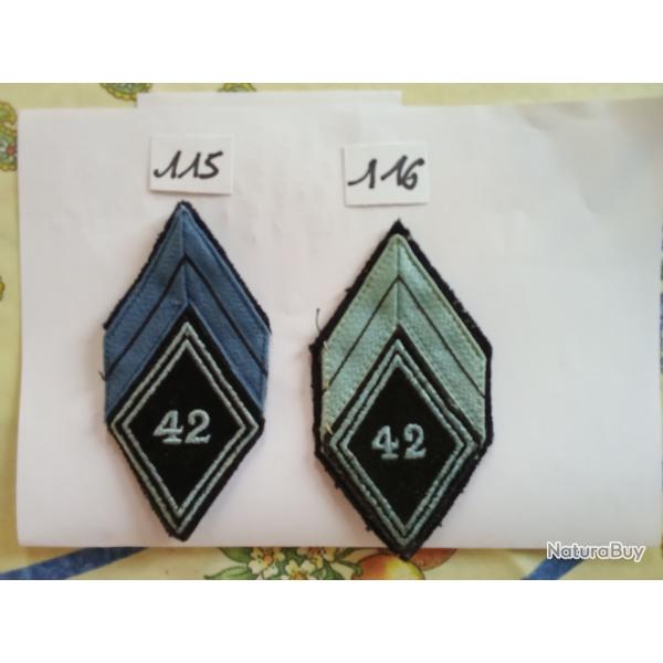 insignes militaire tissus